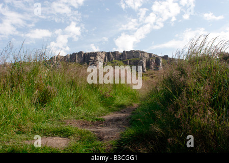 Blick auf die Simonside Gratwanderung, Northumberland, UK Stockfoto