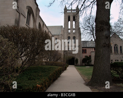 Ersten Evangelisch-methodistische Kirche. Oak Park. Cook County. Illinois. USA Stockfoto