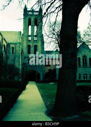 Ersten Evangelisch-methodistische Kirche. Oak Park. Cook County. Illinois. USA Stockfoto