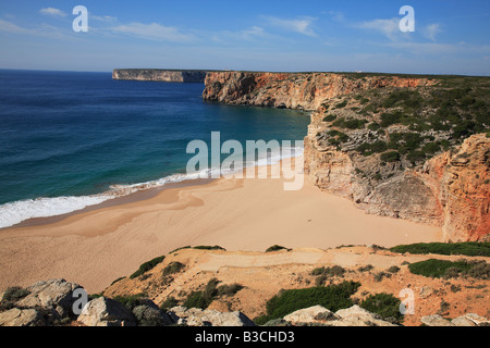 Praia de Beliche Sagres Algarve Portugal Stockfoto