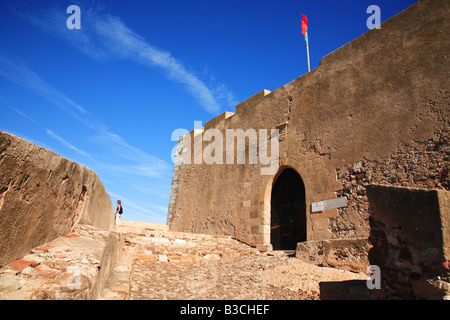 Schloss des Königs Alfonso III. bei Castro Marim Algarve Portugal Stockfoto