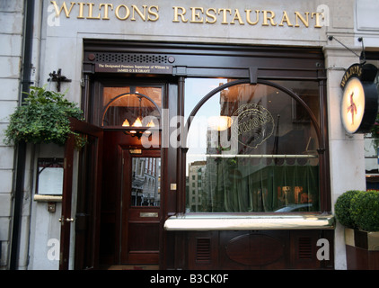 Wiltons Restaurant in der Jermyn Street, London Stockfoto