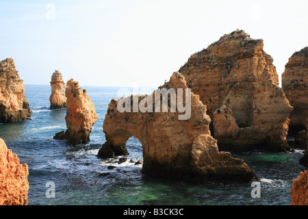 Praia Ponta da Piedade in der Nähe von Lagos Algarve Portugal Stockfoto