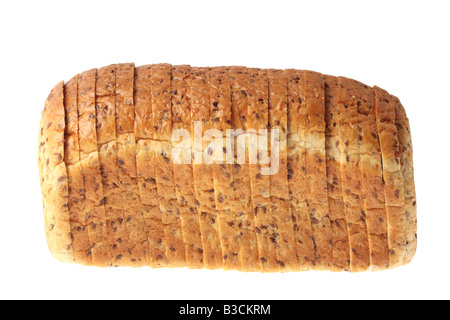 Leinsamen-Brot in Scheiben geschnittenen Soja Stockfoto