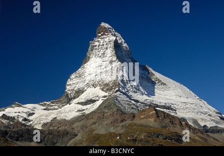 Matterhorn, Mont Cervin, Zermatt, Wallis, Schweiz Stockfoto