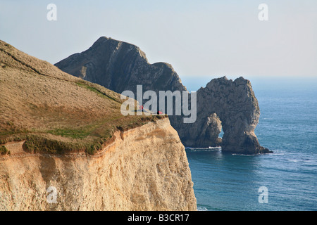 Durdle Door von SW Küste Fußweg bei Swyre Kopf Dorset England UK Stockfoto