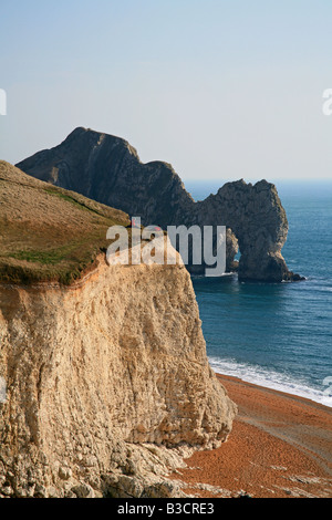 Durdle Door von SW Küste Fußweg bei Swyre Kopf Dorset England UK Stockfoto