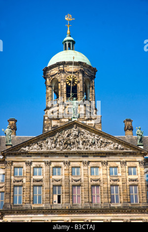 Details des königlichen Palastes Dam Square Amsterdam Holland Stockfoto