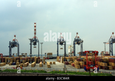 EUROGATE Container terminal Bremerhaven Stockfoto