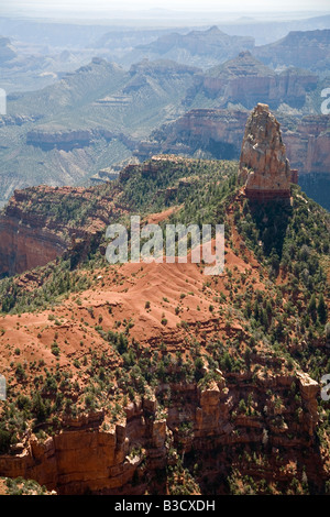 Grand Canyon National Park Arizona montieren Hayden in der Nähe von Point Imperial auf der North Rim des Grand Canyon Stockfoto