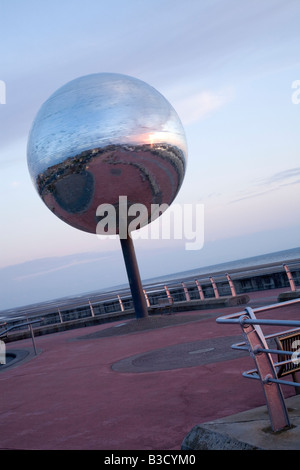 Blackpool Promenade Bereich Skulptur Stockfoto