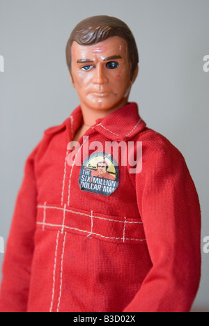 Spielzeug-Action-Figur von TV Charakter Six Million Dollar Man Stockfoto