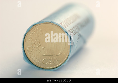 Coin Roll Stockfoto