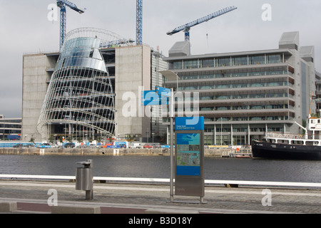 Das neue Convention Centre Dublin Spencer dock Entwicklung Dublin City Centre Irland irische Republik Irland Stockfoto