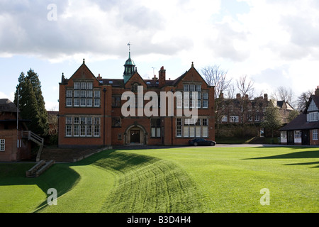 Repton Public School Main Buildings and Grounds, einschließlich der Bibliothek und Quadranten, Burton-on-Trent, Derbyshire, UK Stockfoto