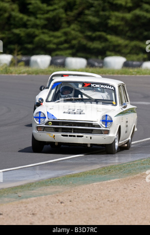 Ford Lotus Cortina Knockhill Fife Schottland 2008 Stockfoto