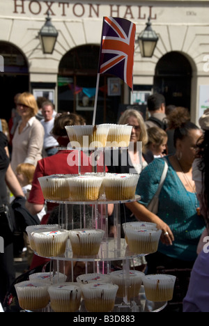 Straßenfest, 1948 Olympische Spiele am Tag zu feiern, die für die Spiele 2012 in London wurde die Olympische Flagge übergeben Stockfoto