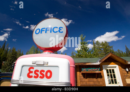 Alte Tankstelle in Alberta, Kanada Stockfoto