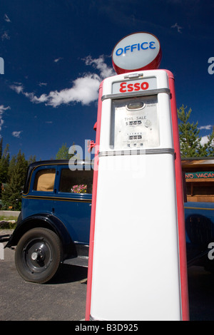 Alte Tankstelle in Alberta, Kanada Stockfoto