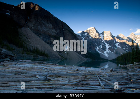 Morraine Lake und das Tal der zehn Gipfel Stockfoto