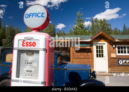 Alte Tankstelle in Alberta, Kanada Stockfoto