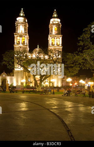 Die Kathedrale in San Francisco de Campeche, Mexiko Stockfoto