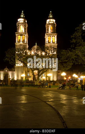 Die Kathedrale in San Francisco de Campeche, Mexiko Stockfoto