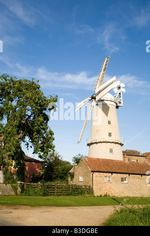 Denver funktionierende Windmühle, Gast Haus Teestube und Besucher-Attraktion in der Nähe von Downham Market Norfolk Stockfoto