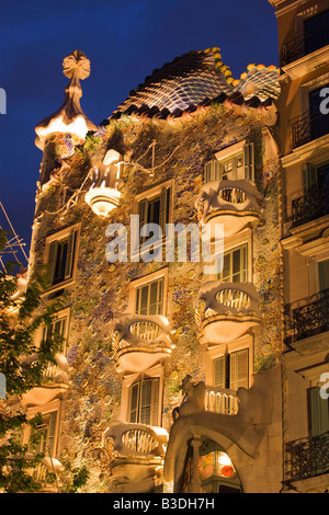 Casa Batllo Barcelona Katalonien Spanien Stockfoto