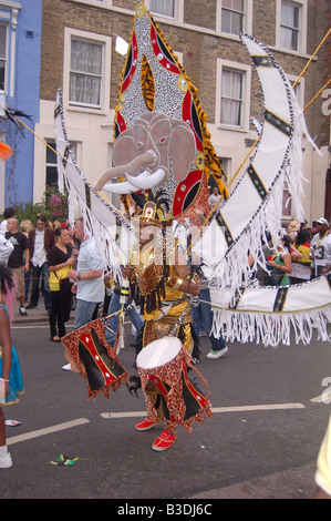 Gala in Notting hill Carnival August 2008, London, England, Stockfoto