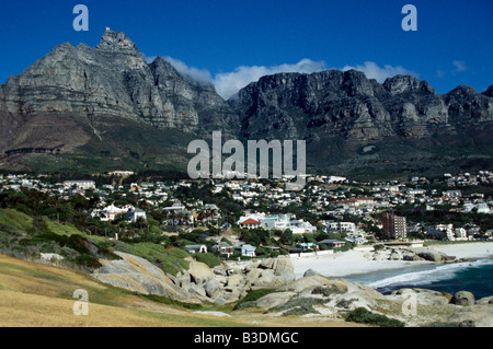 Blick auf die zwölf Apostel in Kapstadt, Südafrika. Stockfoto