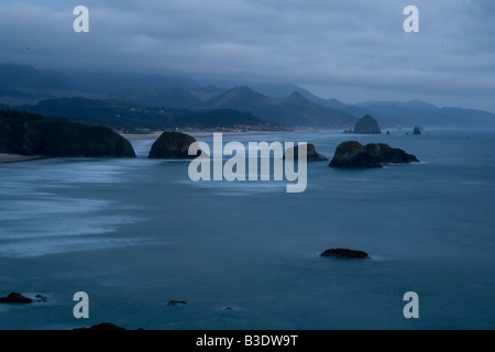 Die Aussicht auf Canon Strand vom Ecola State Park Stockfoto