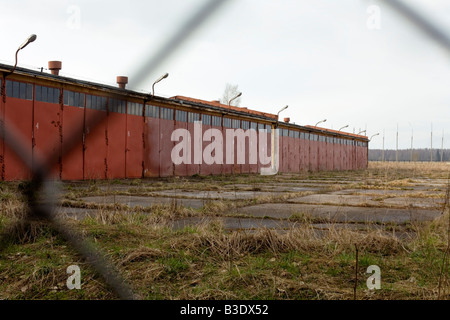 Ex-sowjetische und polnische Militärbasis in Redzikowo, Polen, wo die USA 10 Abfangraketen stützen wollen. Stockfoto