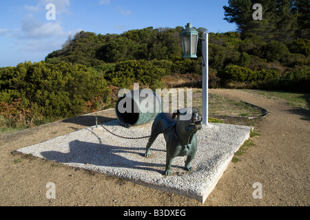 Der Hund-Linie bei Eaglehawk Neck, Tasman Halbinsel, Tasmanien, Australien Stockfoto