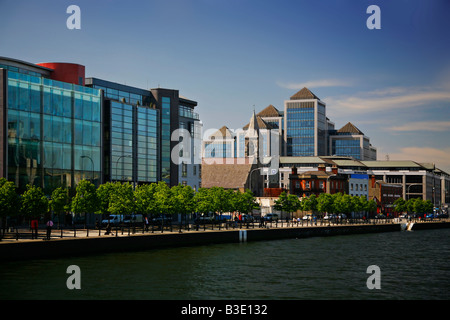 Bürogebäude von Georges Quay, Dublin Irland Stockfoto