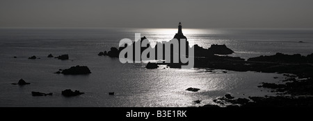 La Kanalinseln Corbiere Leuchtturm Jersey UK Europe Stockfoto