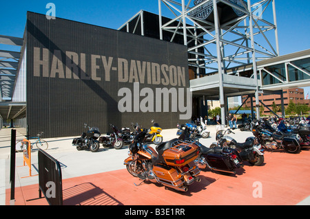 Harley Davidson Museum Zeichen & Eingang Stockfoto