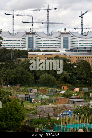 Ein Blick auf die teilweise gebauten Super Hospital in Birmingham, West Midlands, England, UK. Stockfoto