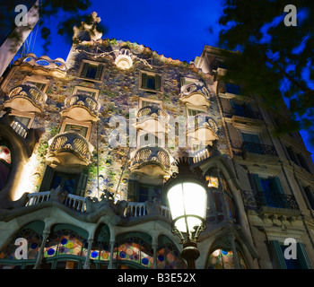 Casa Batllo Barcelona Katalonien Spanien Stockfoto