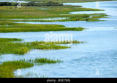 Blick auf das Moor unter Castillo de San Marcos St. Augustine Florida Stockfoto