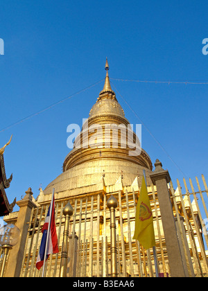 Thailand, Spottschrift, Wat Phra dieses Haripoonchai Stockfoto