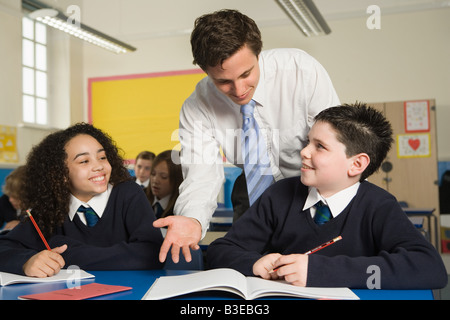 Lehrer und Schüler Stockfoto