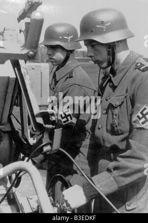 Hitler-Jugend / Flak / 1944 Stockfoto