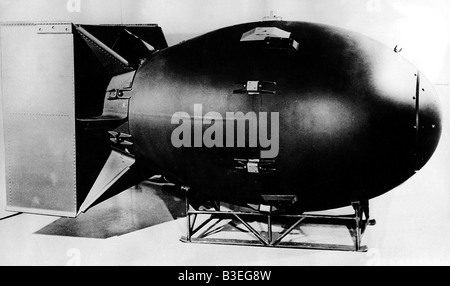 Ereignisse, Zweiter Weltkrieg/zweiter Weltkrieg, Japan, Nagasaki, Atombombe "Fat Man", 4670 kg, Stockfoto