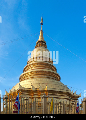 Thailand, Spottschrift, Wat Phra dieses Haripoonchai Stockfoto