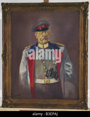 Hindenburgs, Paul von, 2.10.1847 - 2.8.1934, Deutscher General & Politiker, Porträt, Gemälde von Heinz Richter, 20. Jahrhundert, Stockfoto