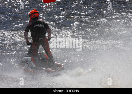 Jet Ski-Rennen Glasgow Stockfoto