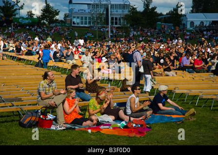 Massen an Pori Jazz Festival Pori-Finnland-Europa Stockfoto