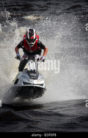 Jet Ski-Rennen Glasgow Stockfoto