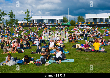 Massen an Pori Jazz Festival Pori-Finnland-Europa Stockfoto